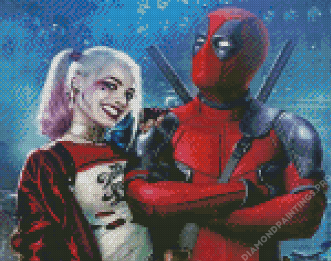 Aesthetic Harley And Deadpool Diamond Painting