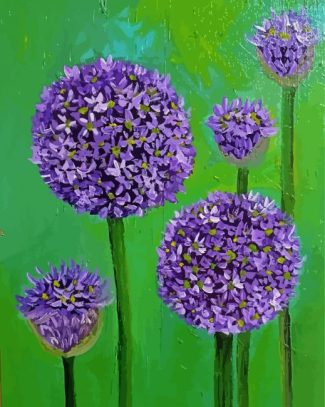 Allium Flowers Art Diamond Painting