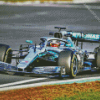Blue Mercedes F1 Diamond Painting