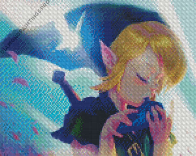 Link Ocarina Of The Time Diamond Painting