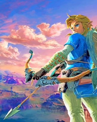 Legend Of Zelda Breath Of The Wild Poster Diamond Painting