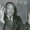 Monochrome Martin Luther King Diamond Painting