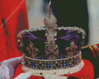 Purple Queen Crown Diamond Painting