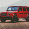 Red Mercedes G Wagon Diamond Painting