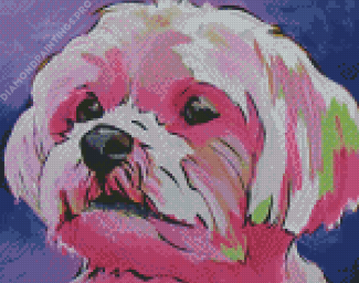 Shorkie Dog Pop Art Diamond Painting