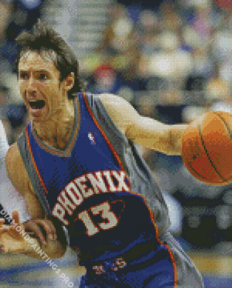 Steve Nash Basketball Player Diamond Painting