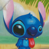 Stitch With Tongue Out Diamond Painting