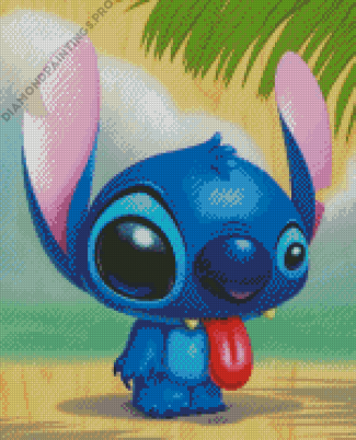 Stitch With Tongue Out Diamond Painting