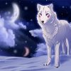 White Wolf In The Snow Art Diamond Painting