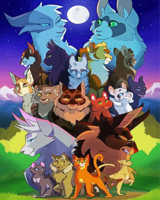 Animation Warrior Cats 5D Diamond Painting DiamondPaintings Pro
