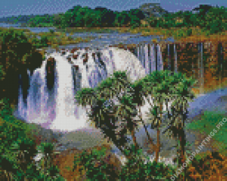 Blue Nile Falls In Ethiopia Diamond Painting