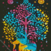 Colorful Elephant Tree Of Life Diamond Painting