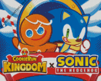 Cookie Run And Sonic Poster Diamond Painting
