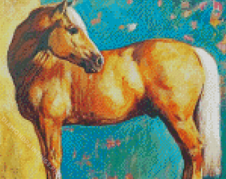 Golden Mare Horse Art Diamond Painting