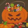 Halloween Candy Pumpkin Diamond Painting