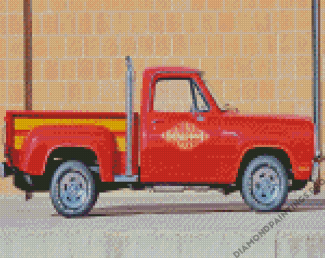 Little Red Truck Diamond Painting