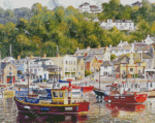 Lyme Regis Harbour Diamond Painting