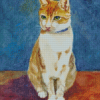 Orange Tabby Cat Diamond Painting