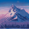 Purple Mountain Art Diamond Painting