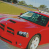 Red 2010 Dodge Charger Diamond Painting