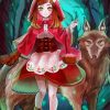 Red Riding Hood Anime Diamond Painting