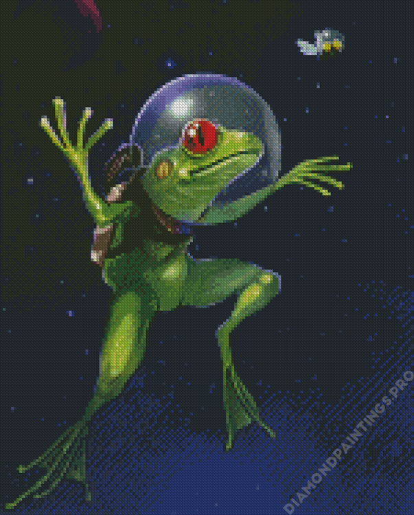 Space Frog Art Diamond Painting