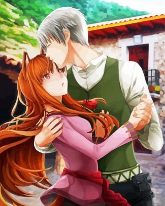 Spice And Wolf Holo And Kraft Lawrence Diamond Painting