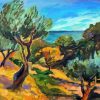 Abstract Olive Trees Diamond Painting