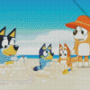 Aesthetic Bluey Beach Diamond Painting