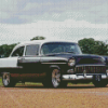 Black 1955 Chevrolet Car Diamond Painting