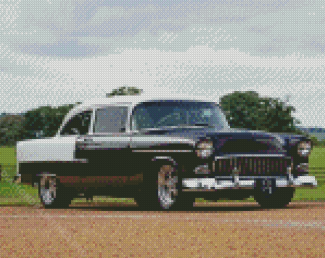 Black 1955 Chevrolet Car Diamond Painting
