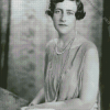 Black And White Agatha Christie Diamond Painting