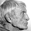 Black And White Old Man Face Diamond Painting