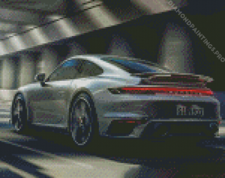 Grey 911 Turbo Diamond Painting