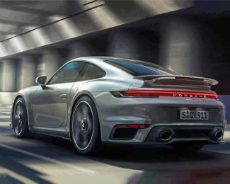 Grey 911 Turbo Diamond Painting