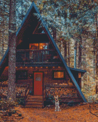 House In The Wood Diamond Painting