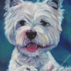 West Highland Terrier Dog Art Diamond Painting