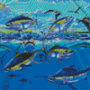 Yellow Fin Tunas Diamond Painting