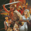 Adventure Movie Indiana Jones And The Temple Of Doom Diamond Painting