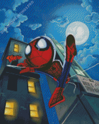 Baby Spider Man Hero Diamond Painting