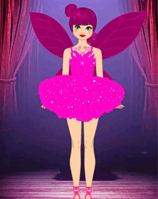 Ballet Butterfly Princess Diamond Painting