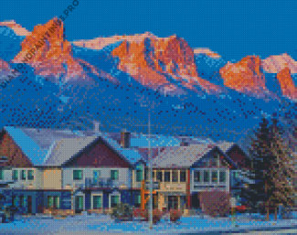 Canada Canmore Town Diamond Painting