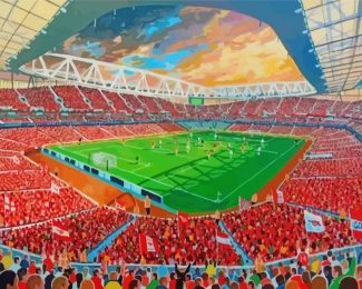 Emirates Stadium Art Diamond Painting