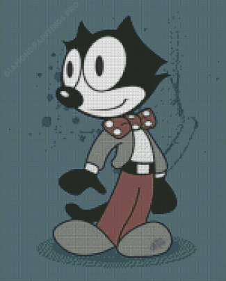 Felix The Cat In A Suit Diamond Painting