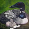Loon And Baby Diamond Painting