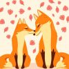 Lovely Fox Couple Diamond Painting