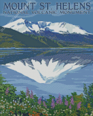 Mount St Helens Poster Diamond Painting