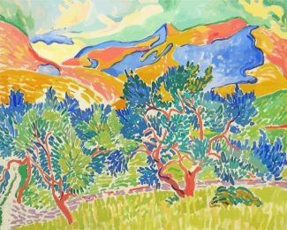 Mountains At Collioure By Andre Derain Diamond Painting