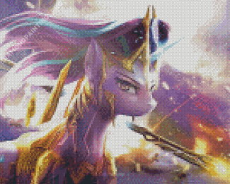 My Little Pony Starlight Glimmer Warrior Diamond Painting