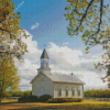 Old Country Church Diamond Painting